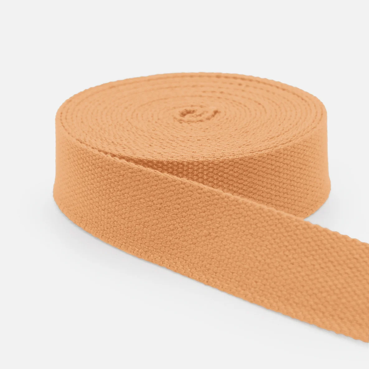Gurtband Baumwollmix Soft 25mm Apricot D114
