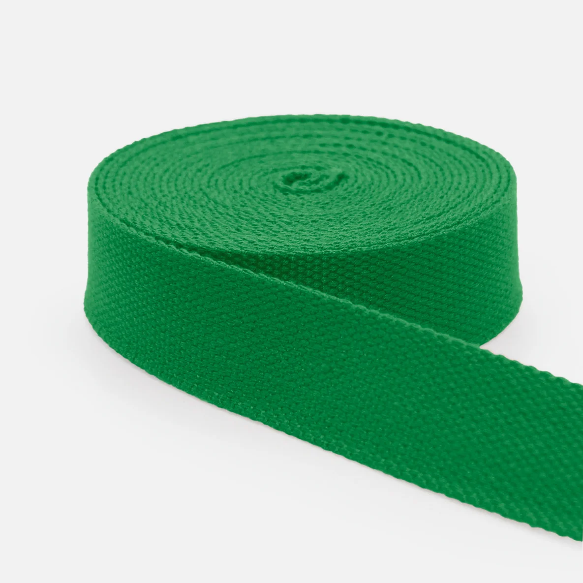 Gurtband Baumwollmix Soft 25mm Grasgrün D52
