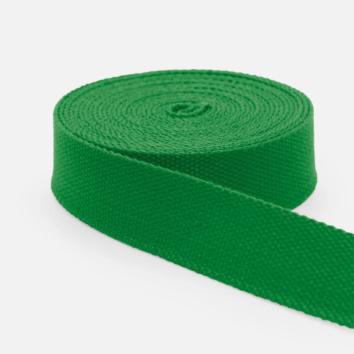 Gurtband Baumwollmix Soft 25mm Waldgrün D876