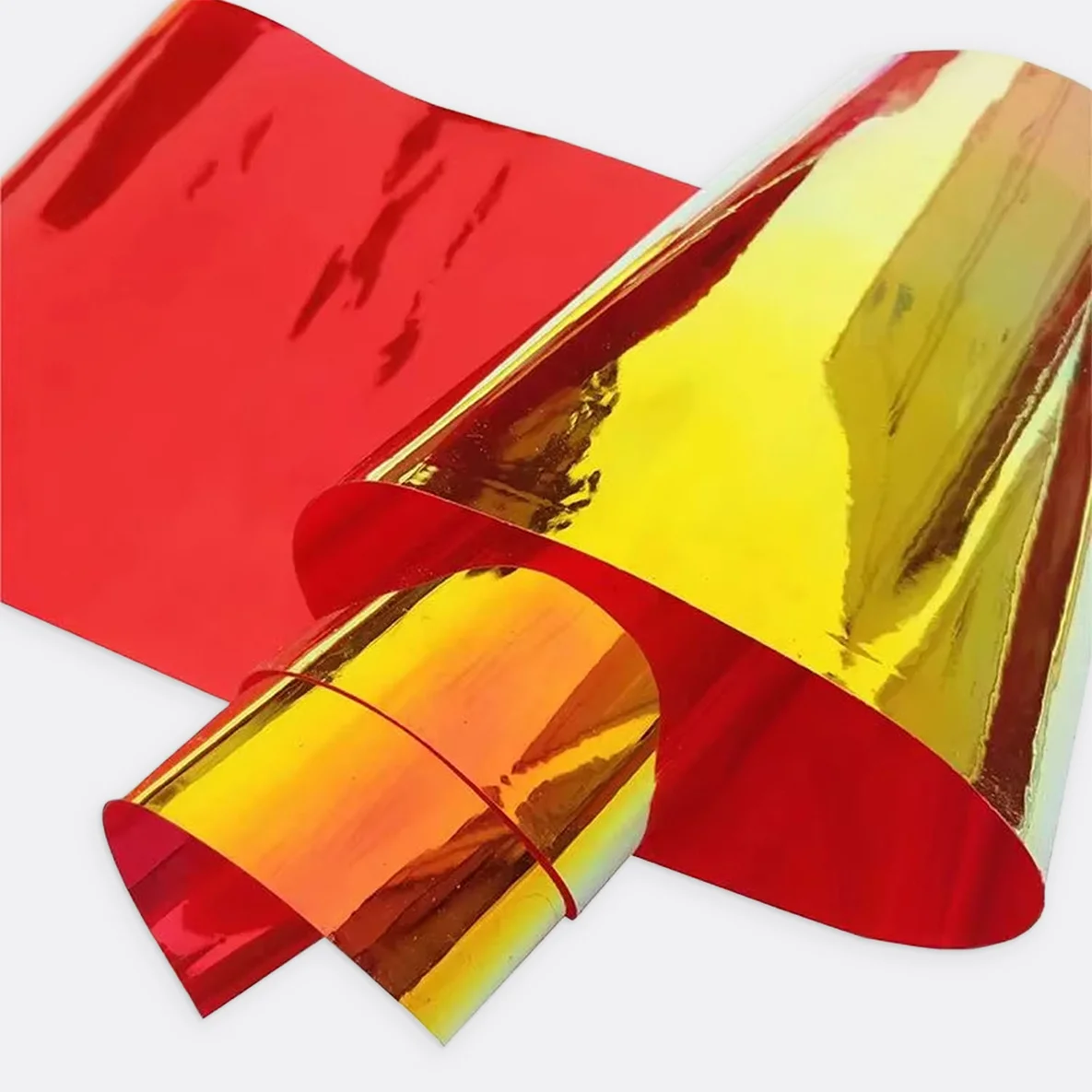 Holo Vinyl 30x135cm Rot