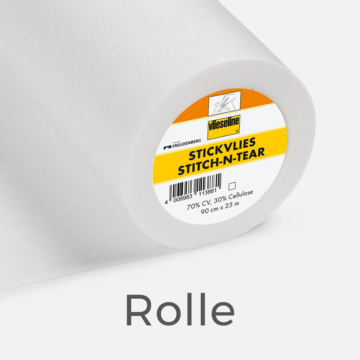 Vlieseline Fixier-Stickvlies "Stitch-n-Tear" 90cm breit 25m Rolle