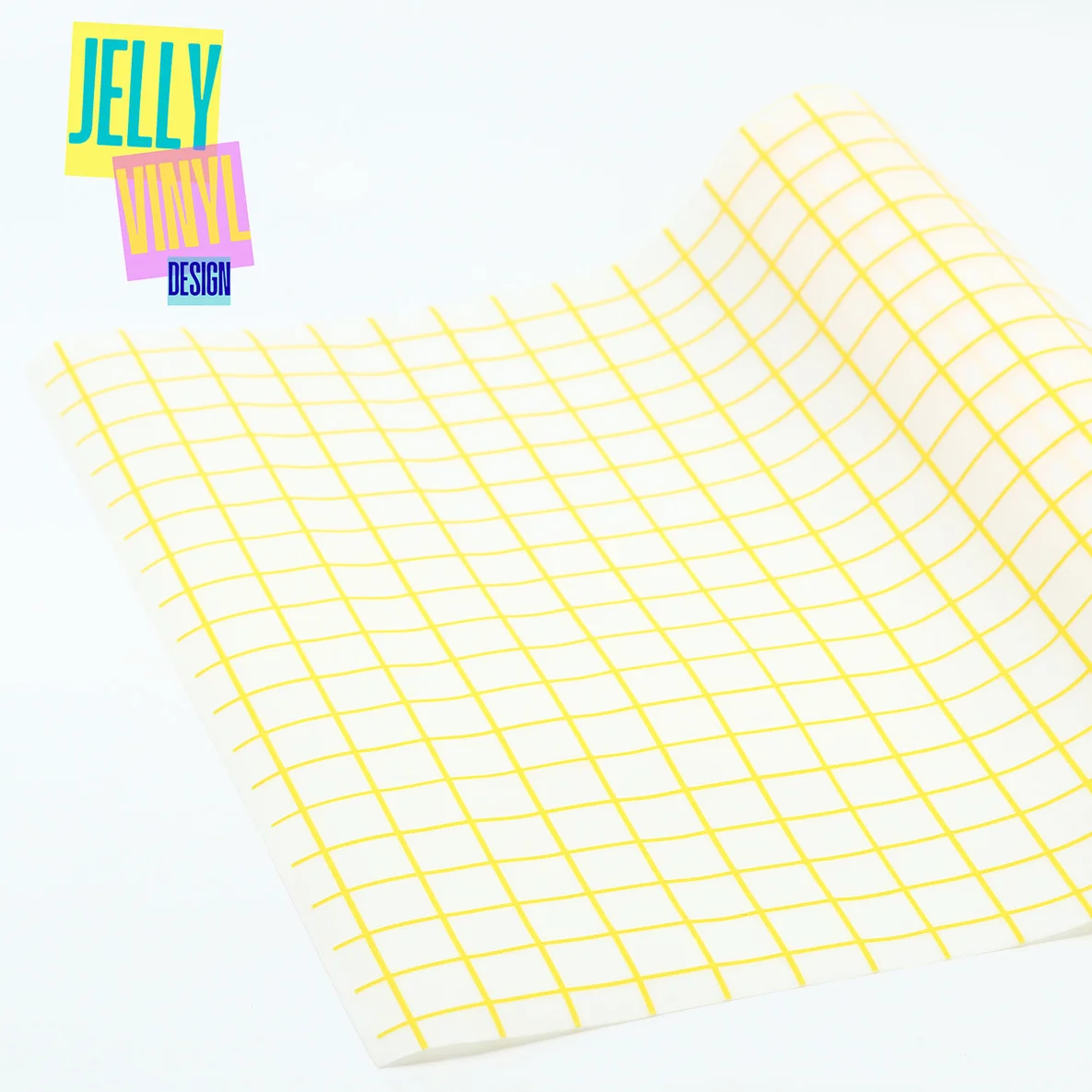  Design Vinyl Matt 30 x 135cm Grid gelb