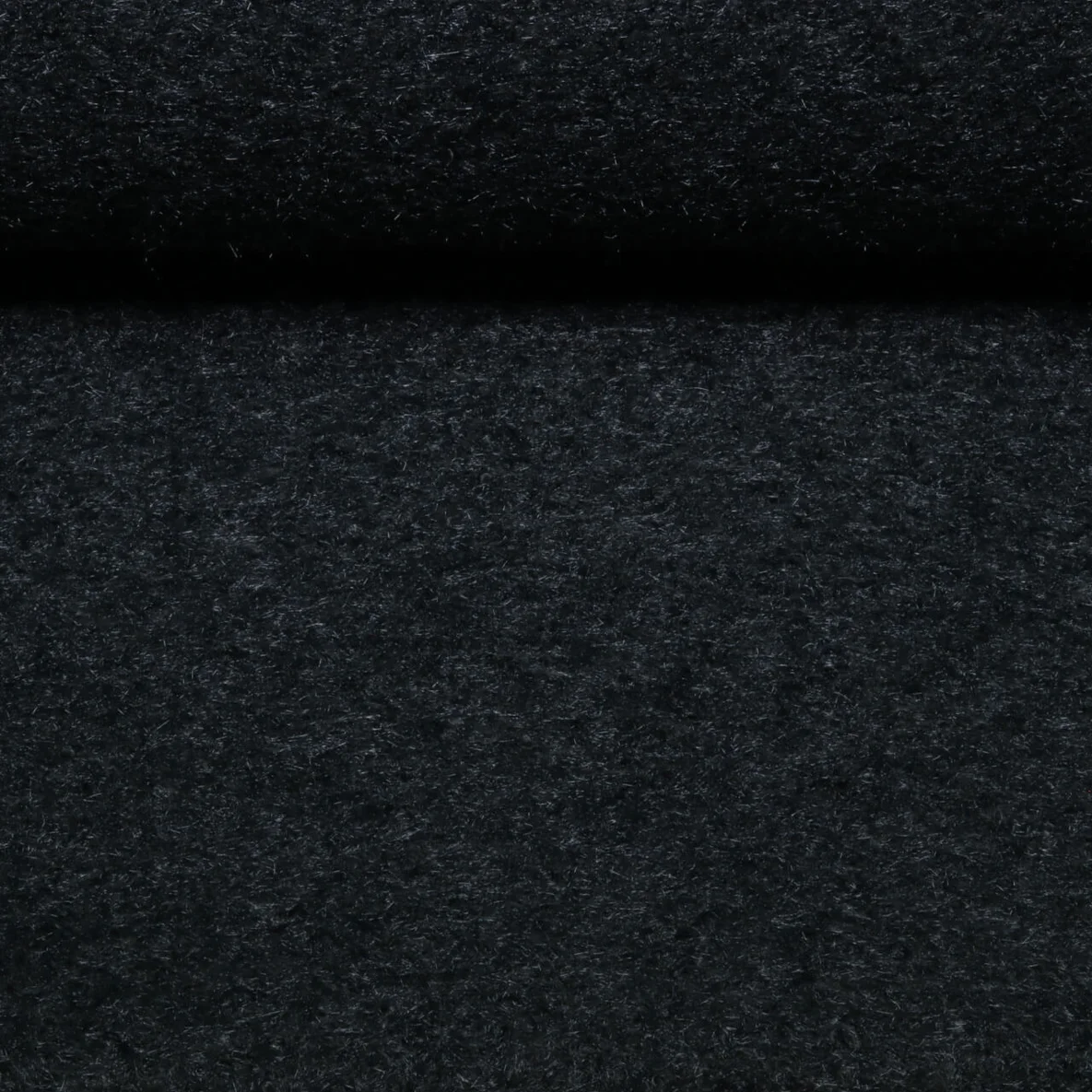  Mantelstoff Woll Bouclé Schwarz