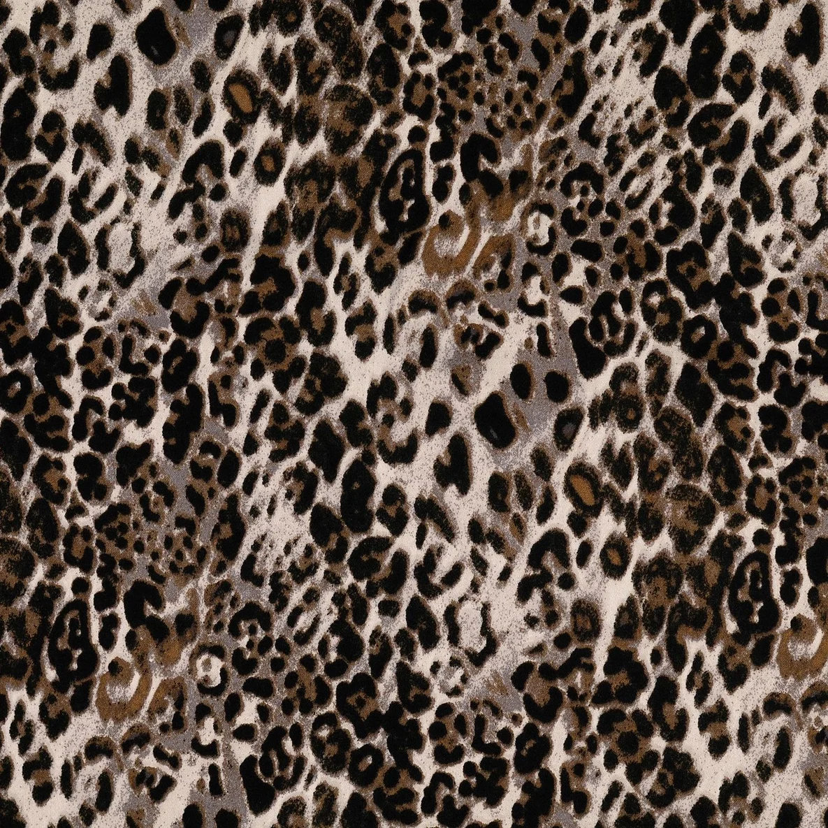  Viskose Satin Klassisches Leo Grau