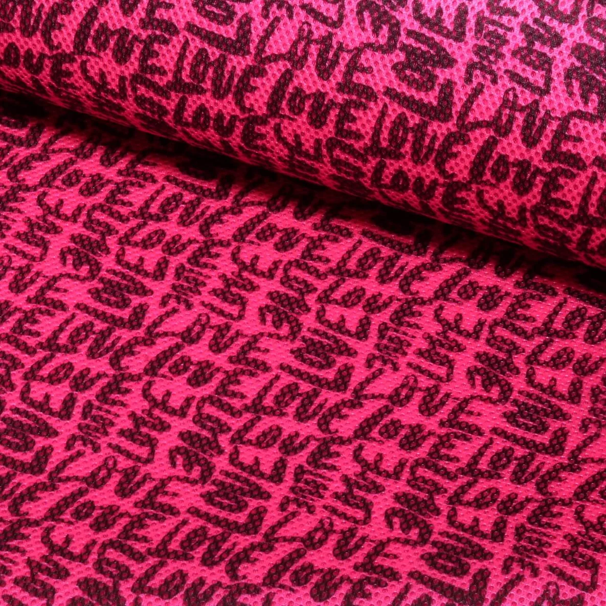 Air Mesh Bedruckt Love Neonpink