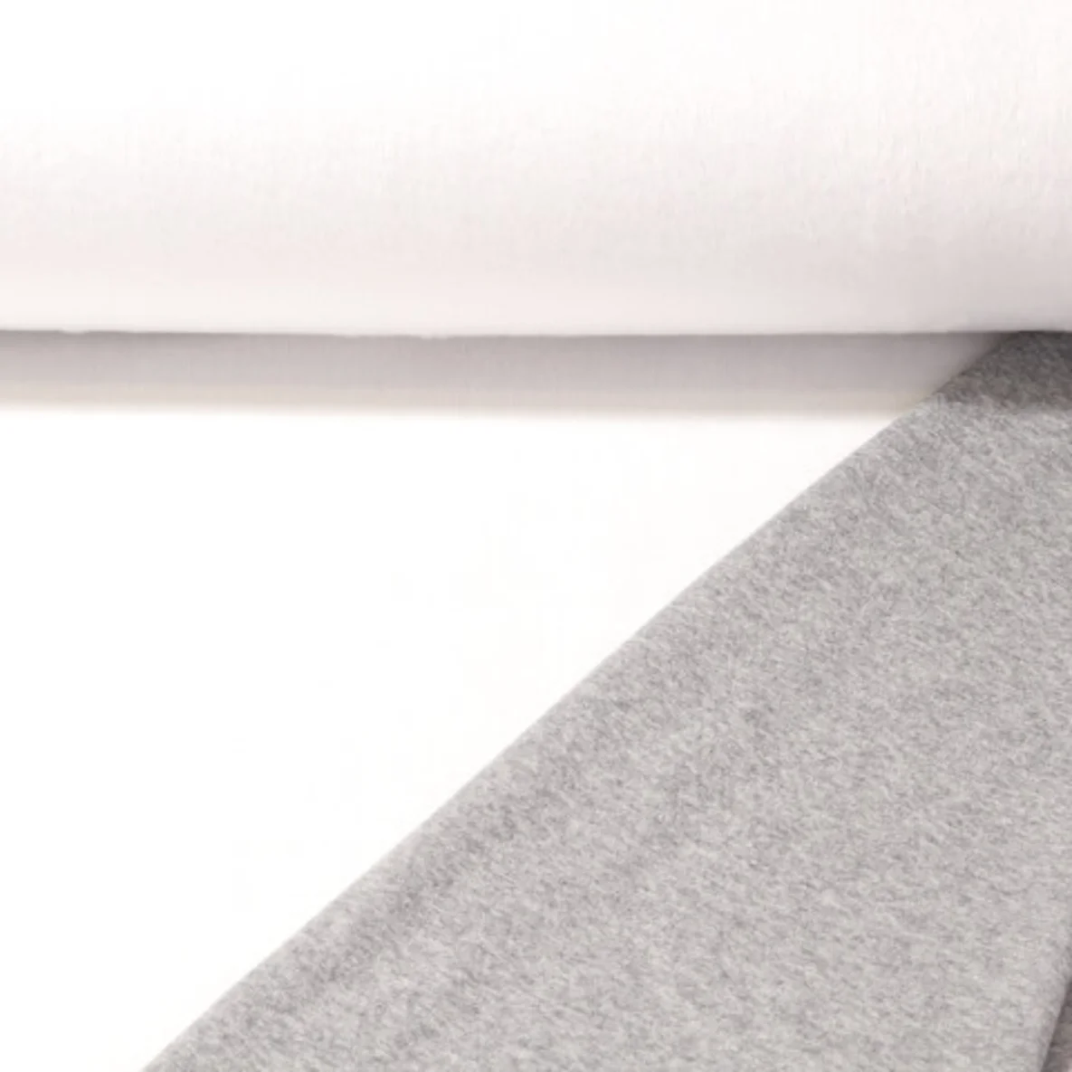 Alpenfleece Grau Weiß