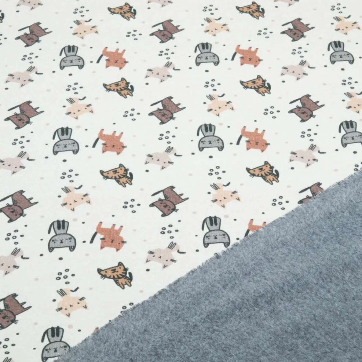Alpenfleece Katzen Ecru
