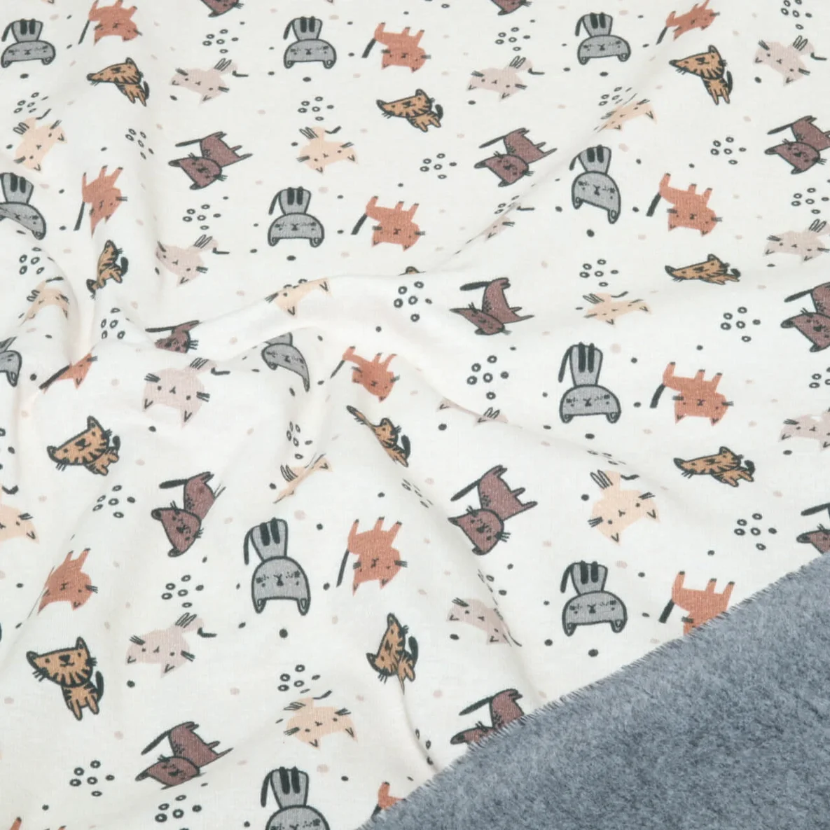 Alpenfleece Katzen Ecru