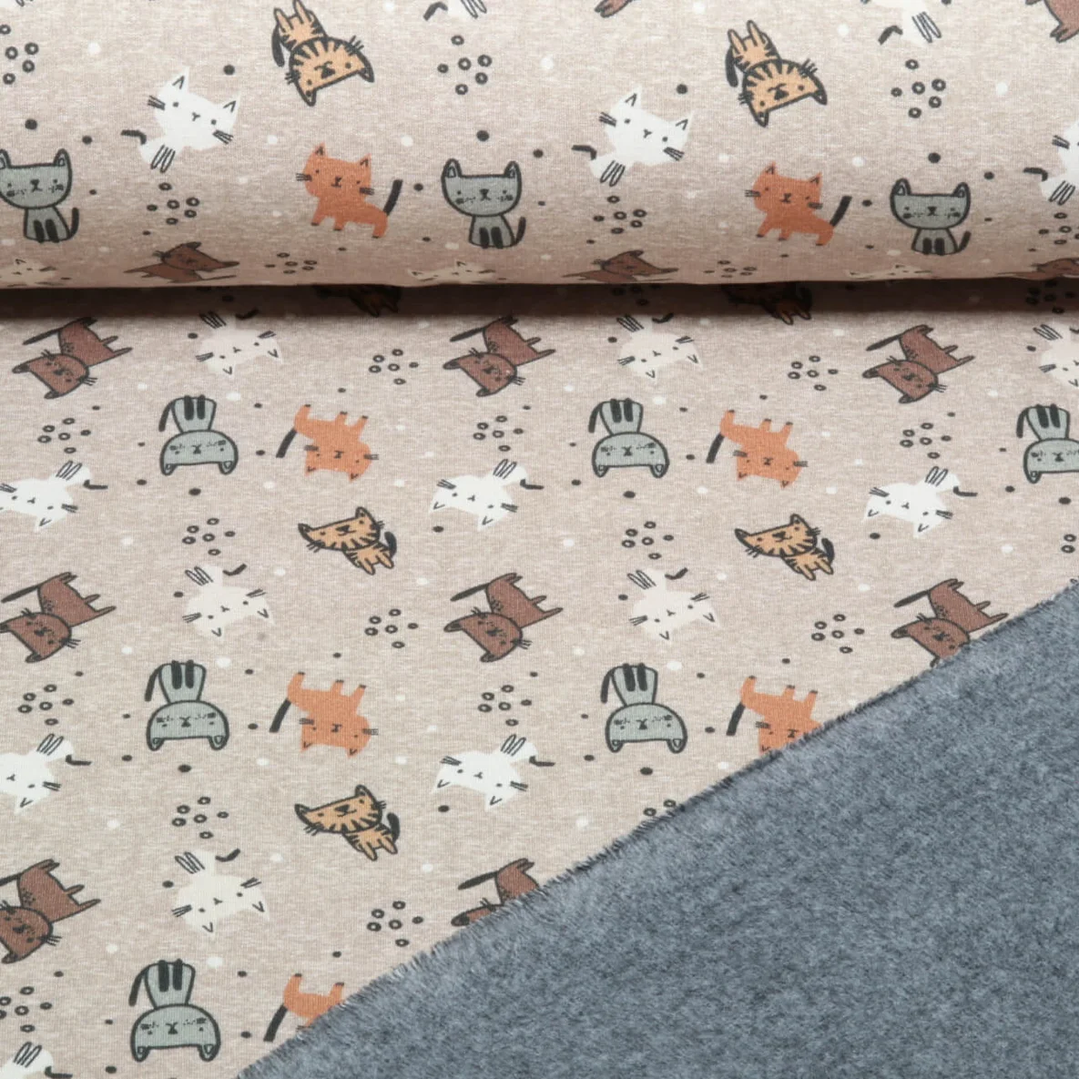 Alpenfleece Katzen Hellbraun