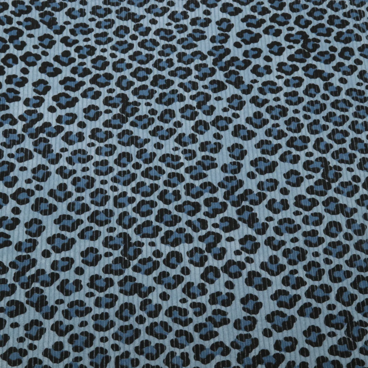 Babycord Stretch Leomuster Hellblau