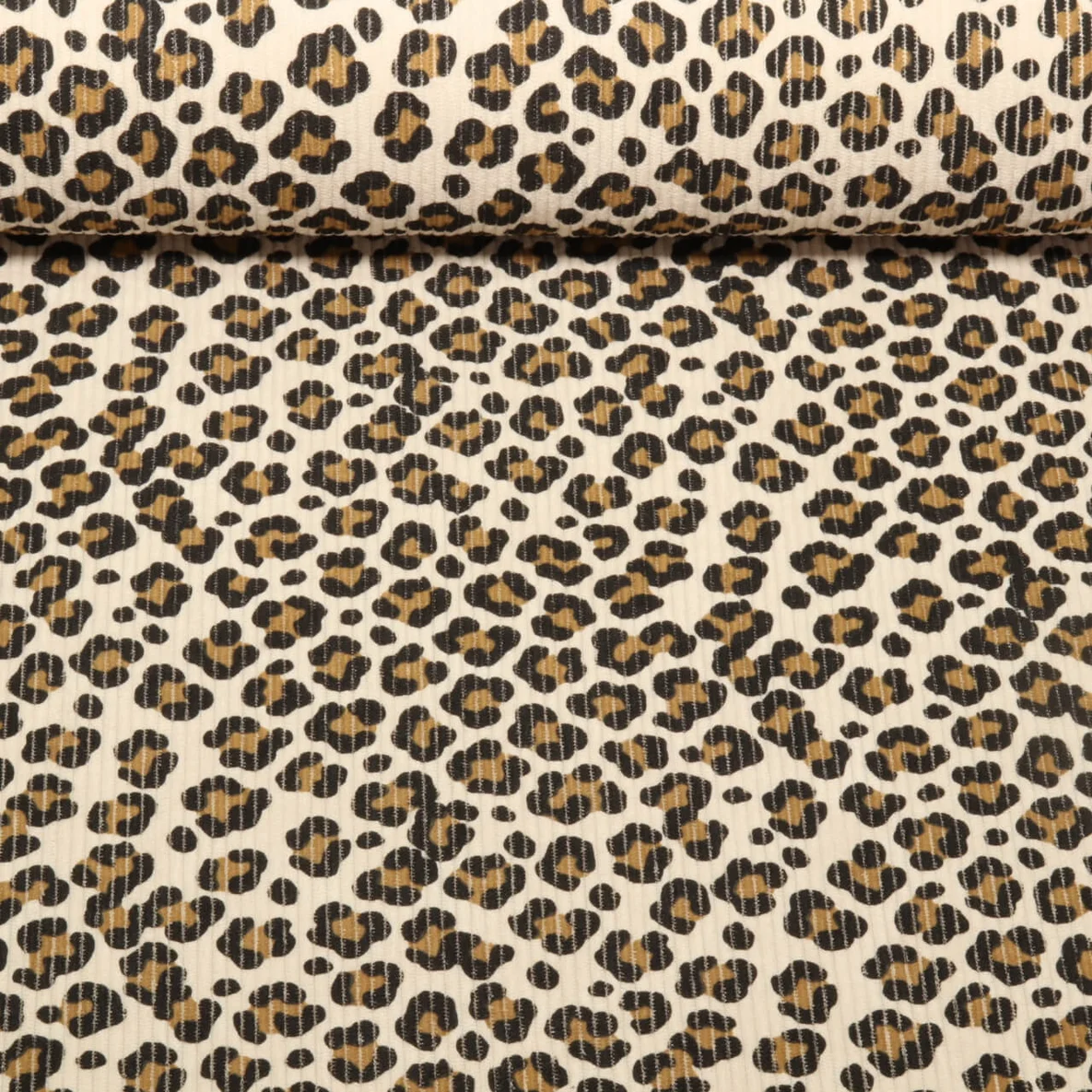 Babycord Stretch Leomuster Helles Sand