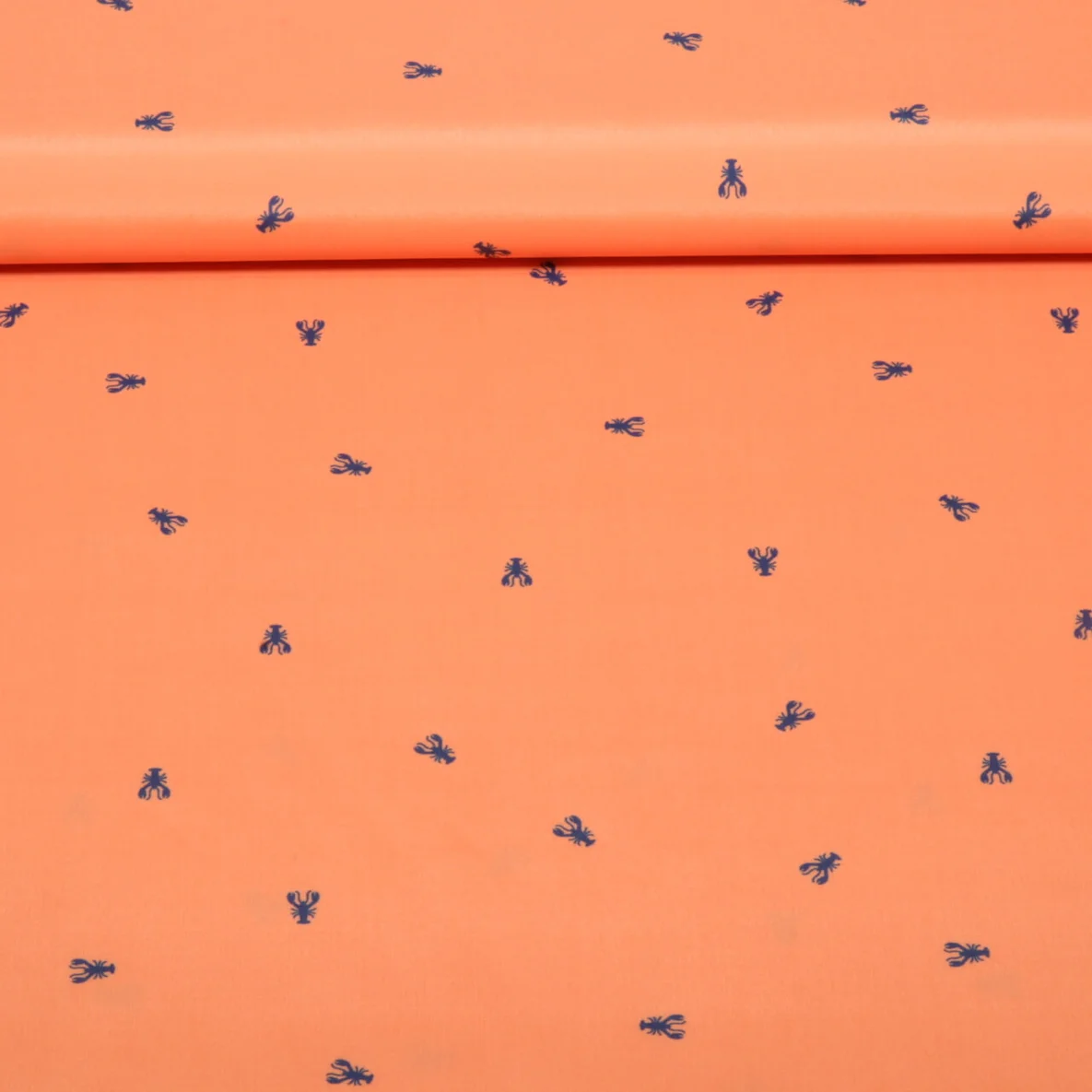 Badeshorts-Stoff Hummer Orange