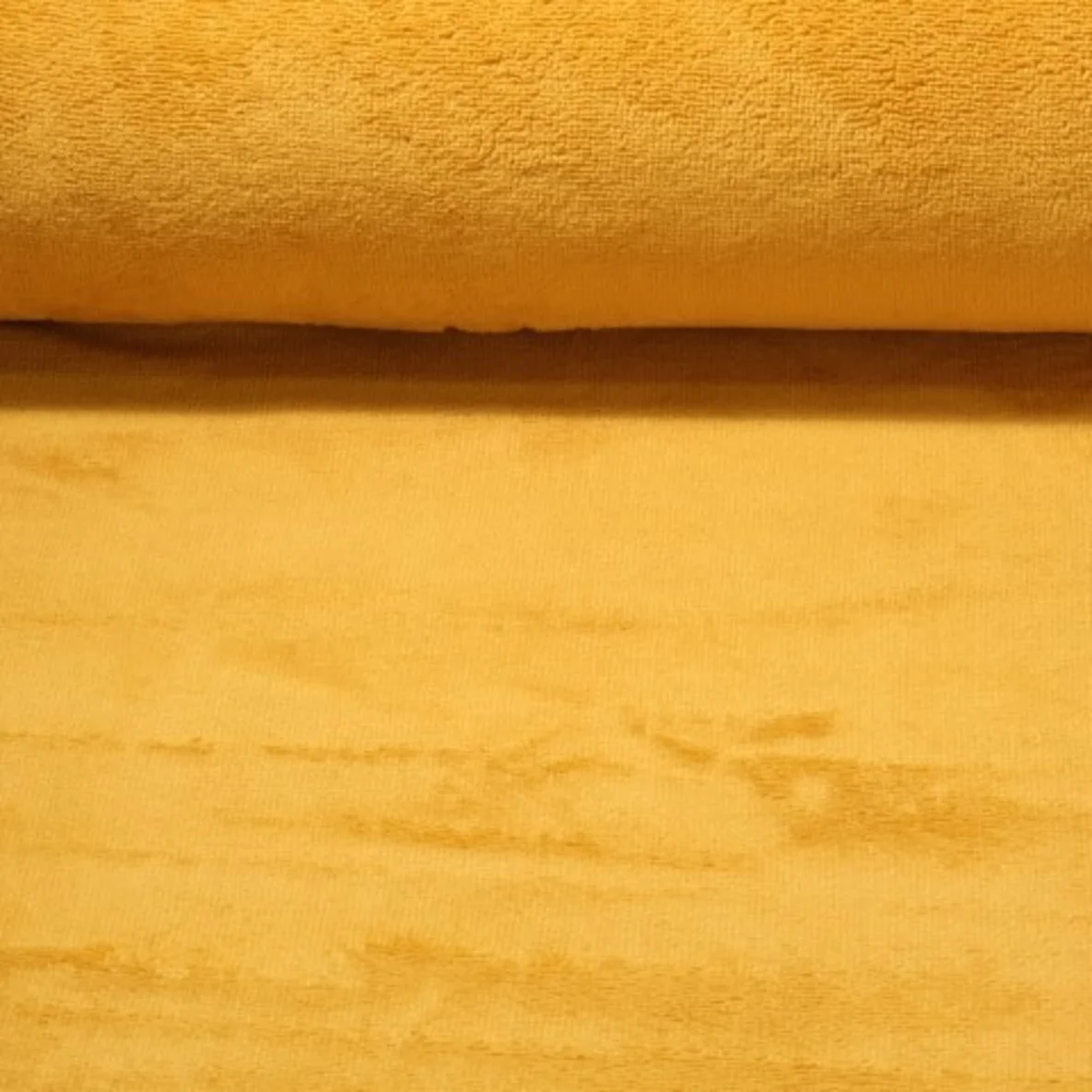 Bambus-Frottee Uni Curry