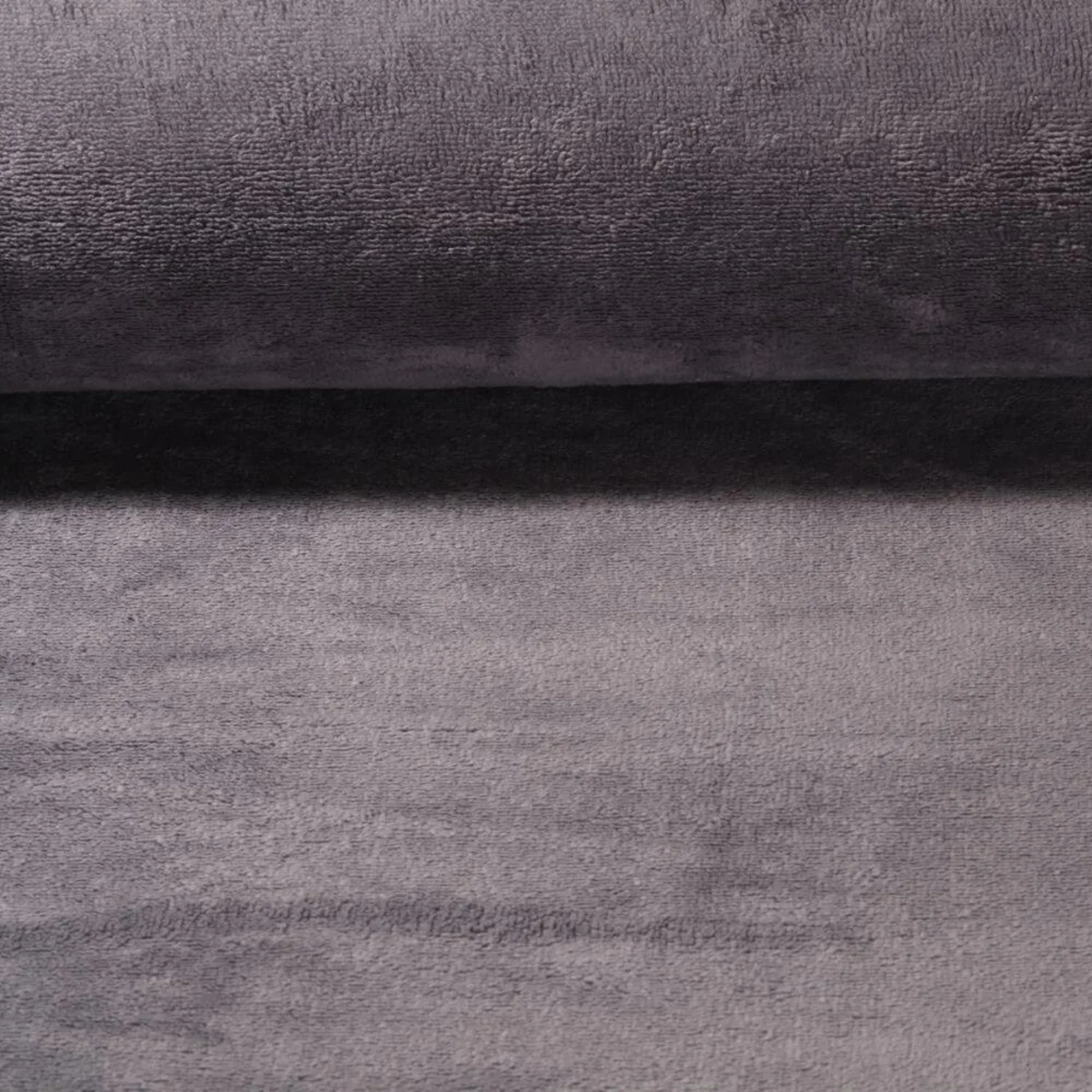 Bambusfleece Doubleface Uni Dunkelgrau