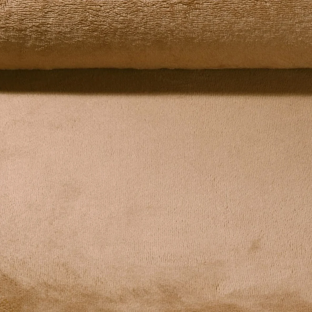 Bambusfleece Doubleface Uni Hellbraun