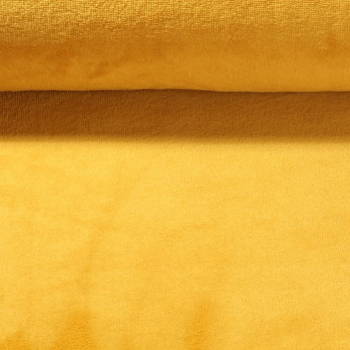 Bambusfleece Doubleface Uni Ockergelb