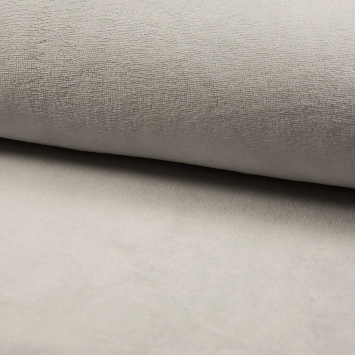 Bambusfleece Doubleface Uni Silbergrau