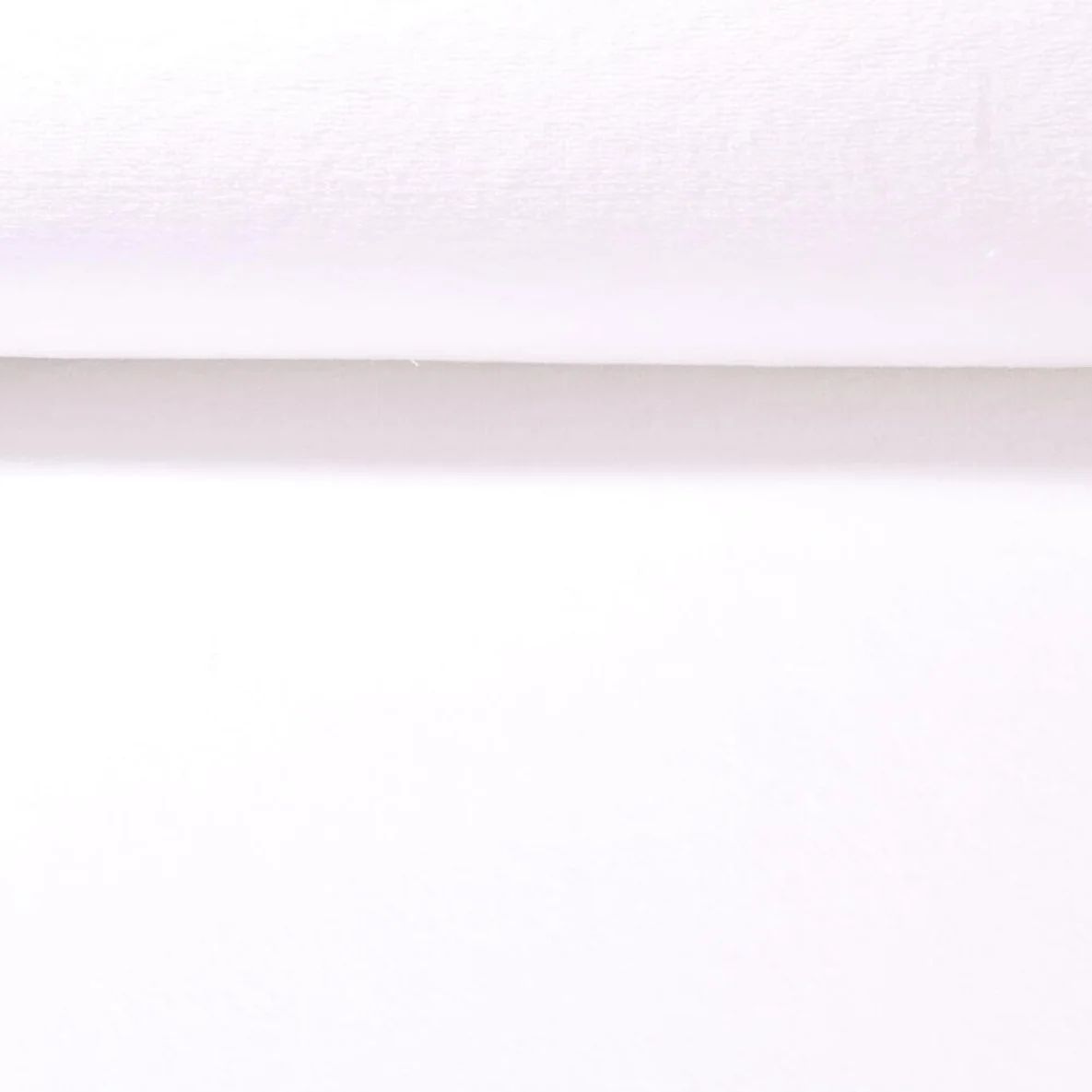 Bambusfleece Doubleface Uni Weiß