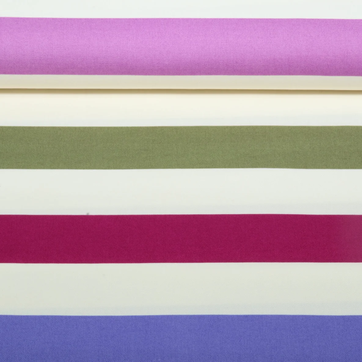Baumwoll-Canvas Blockstreifen Multicolor Lila
