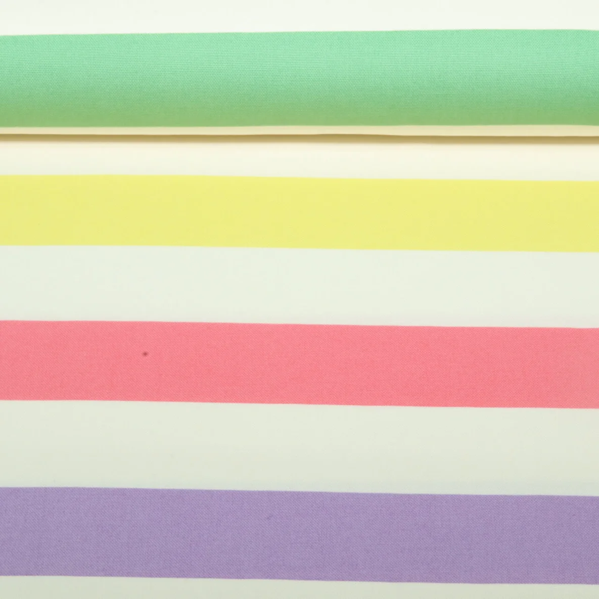 Baumwoll-Canvas Blockstreifen Multicolor Pastell