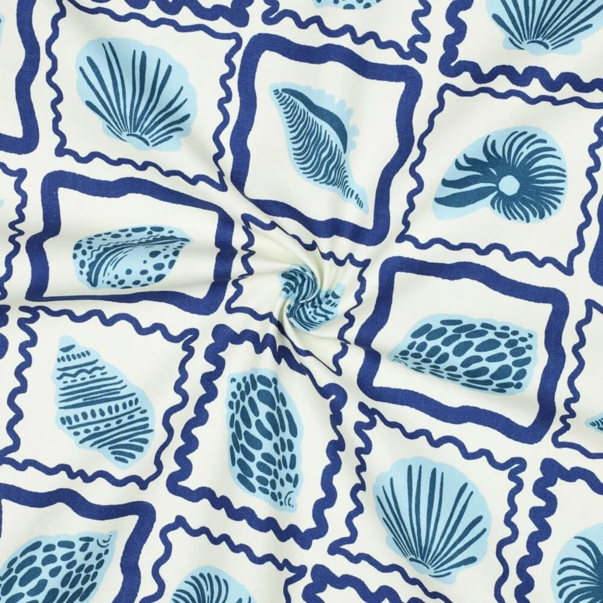 Baumwoll Canvas Muscheln Ecru 