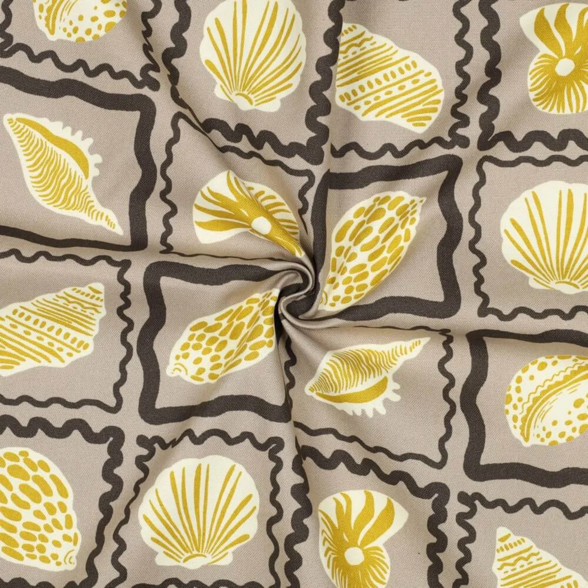 Baumwoll Canvas Muscheln Sand