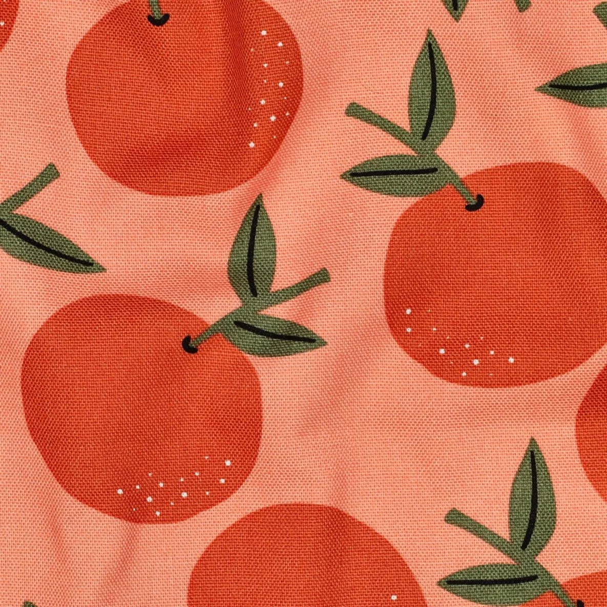 Baumwoll-Canvas Orangen Pfirsich