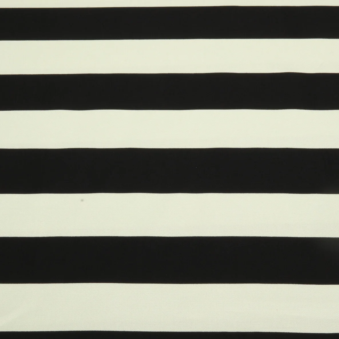 Baumwoll Canvas Streifen Schwarz Ecru