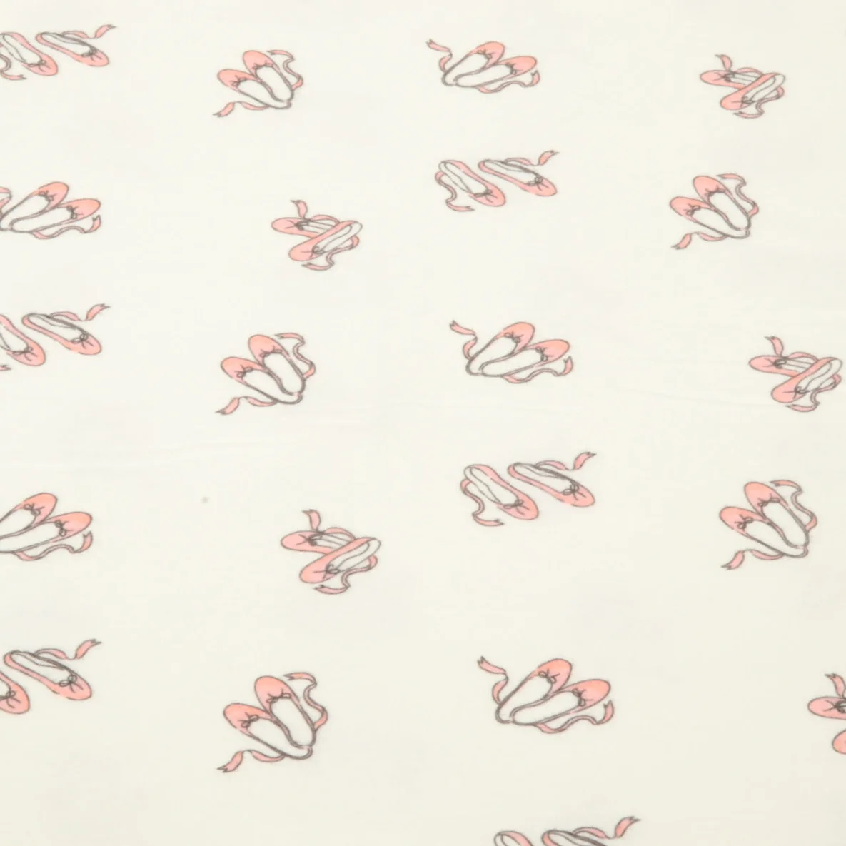 Baumwoll Flanell Digitaldruck Ballettschuhe Ecru