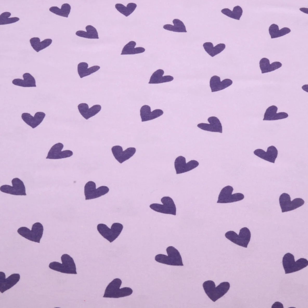 Baumwoll Flanell Herzen Flieder