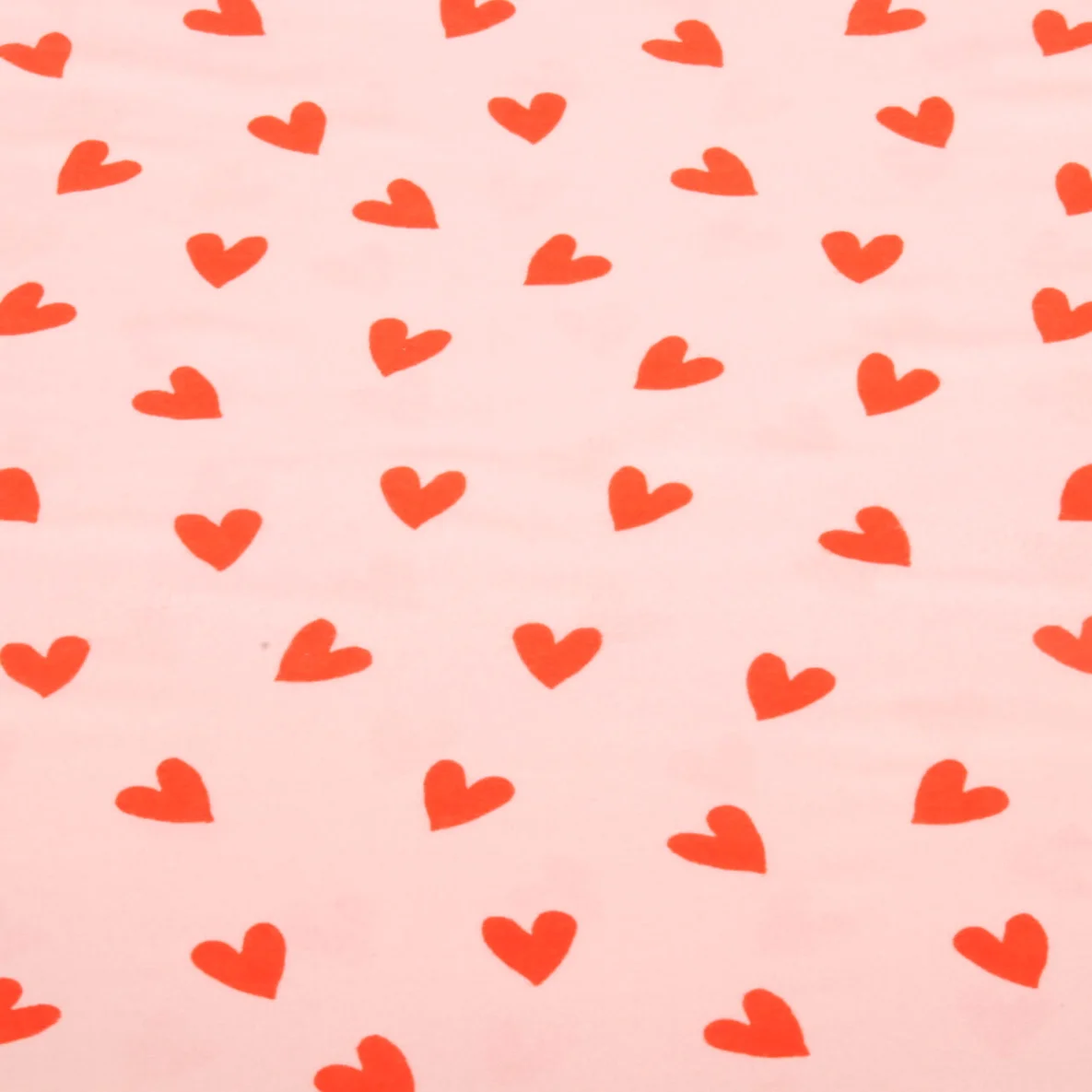 Baumwoll Flanell Herzen Rosa