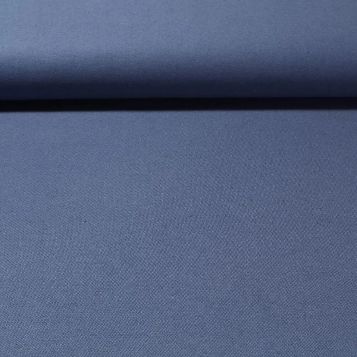 Baumwoll Flanell "Ivy" Uni Jeansblau