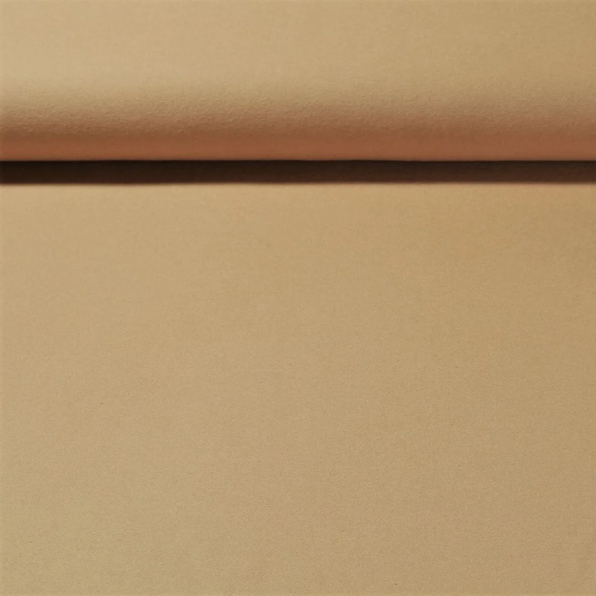 Baumwoll Flanell "Ivy" Uni Kamel