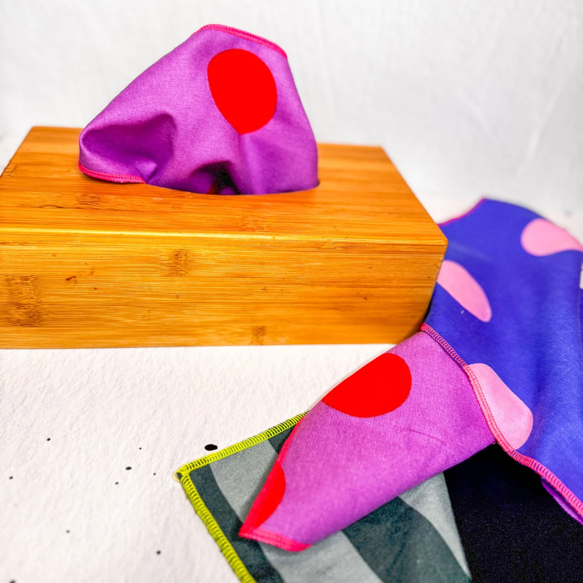 Baumwoll Flanell Punkte Hortensie