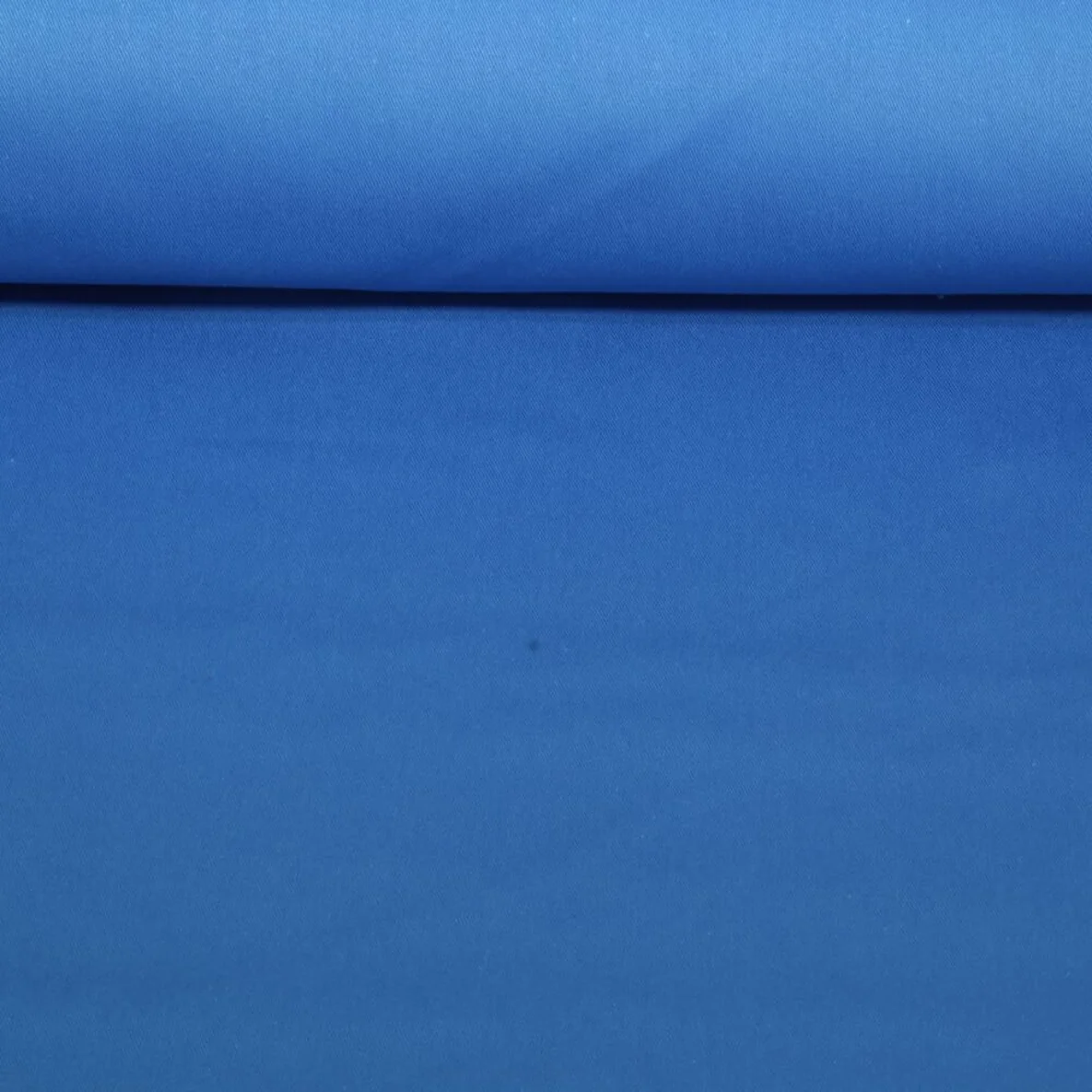 Baumwoll Köper Uni Blau