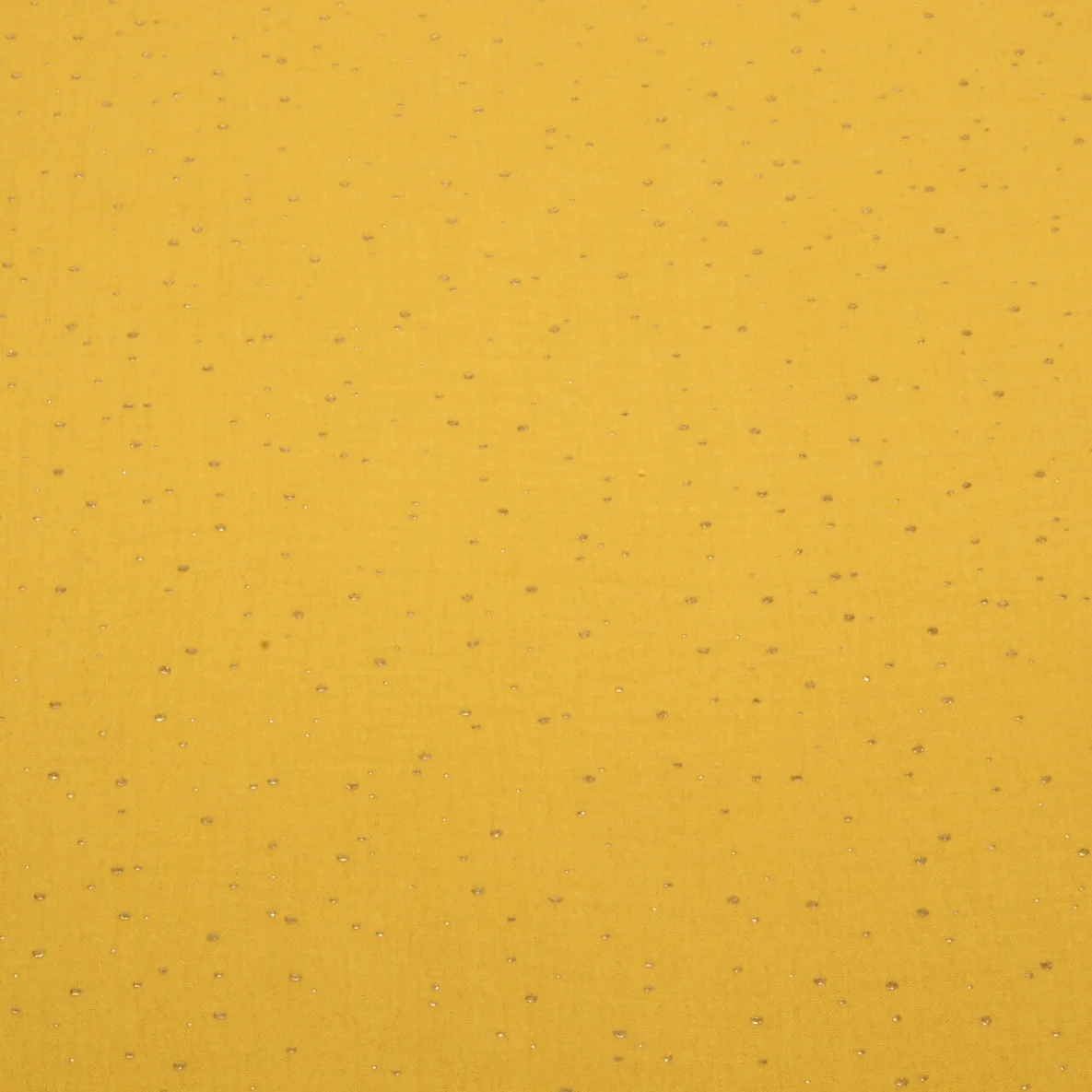 Baumwoll Musselin - Double Gauze Goldpunkte Gelb