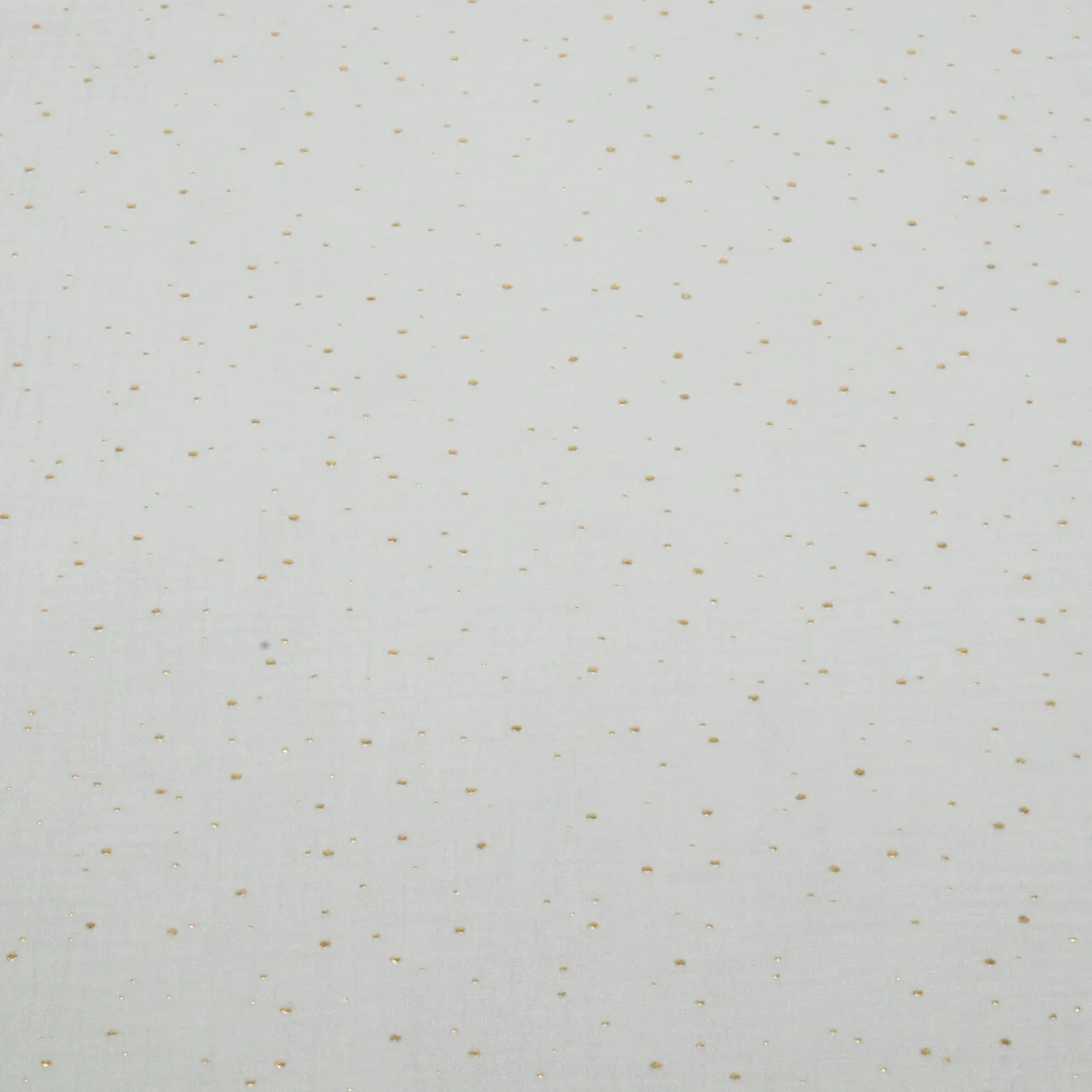 Baumwoll Musselin - Double Gauze Goldpunkte Hellgrau