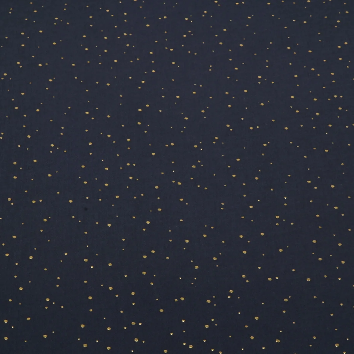 Baumwoll Musselin - Double Gauze Goldpunkte Marine