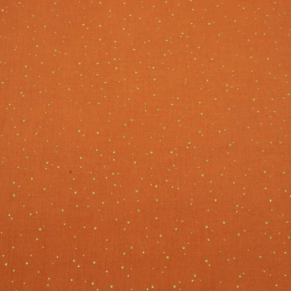 Baumwoll Musselin - Double Gauze Goldpunkte Terra