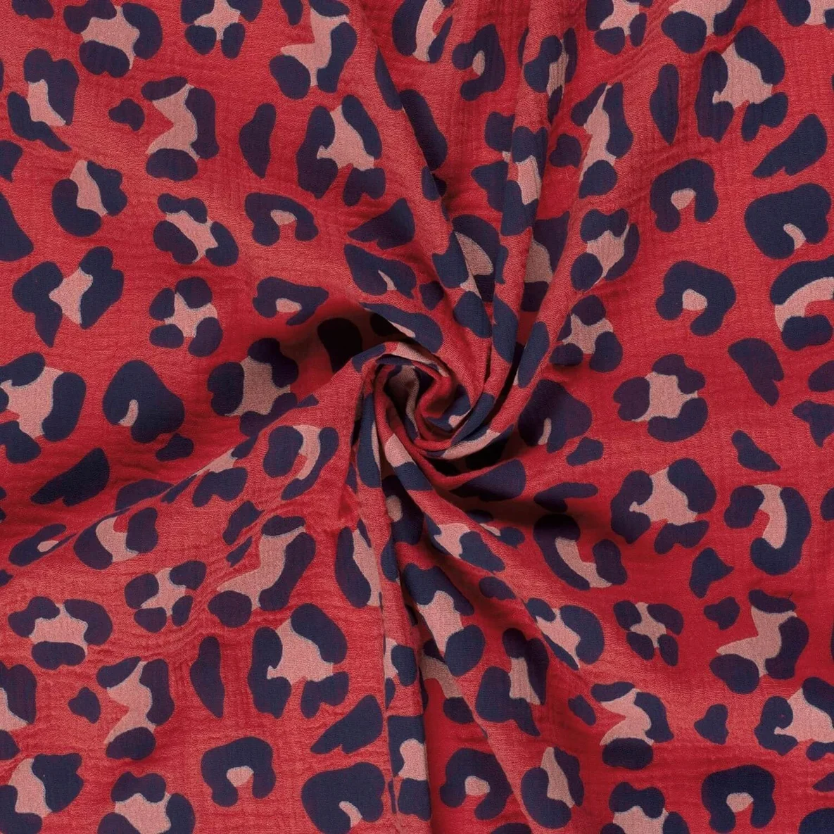 Baumwoll Musselin Double Gauze Leo Pink