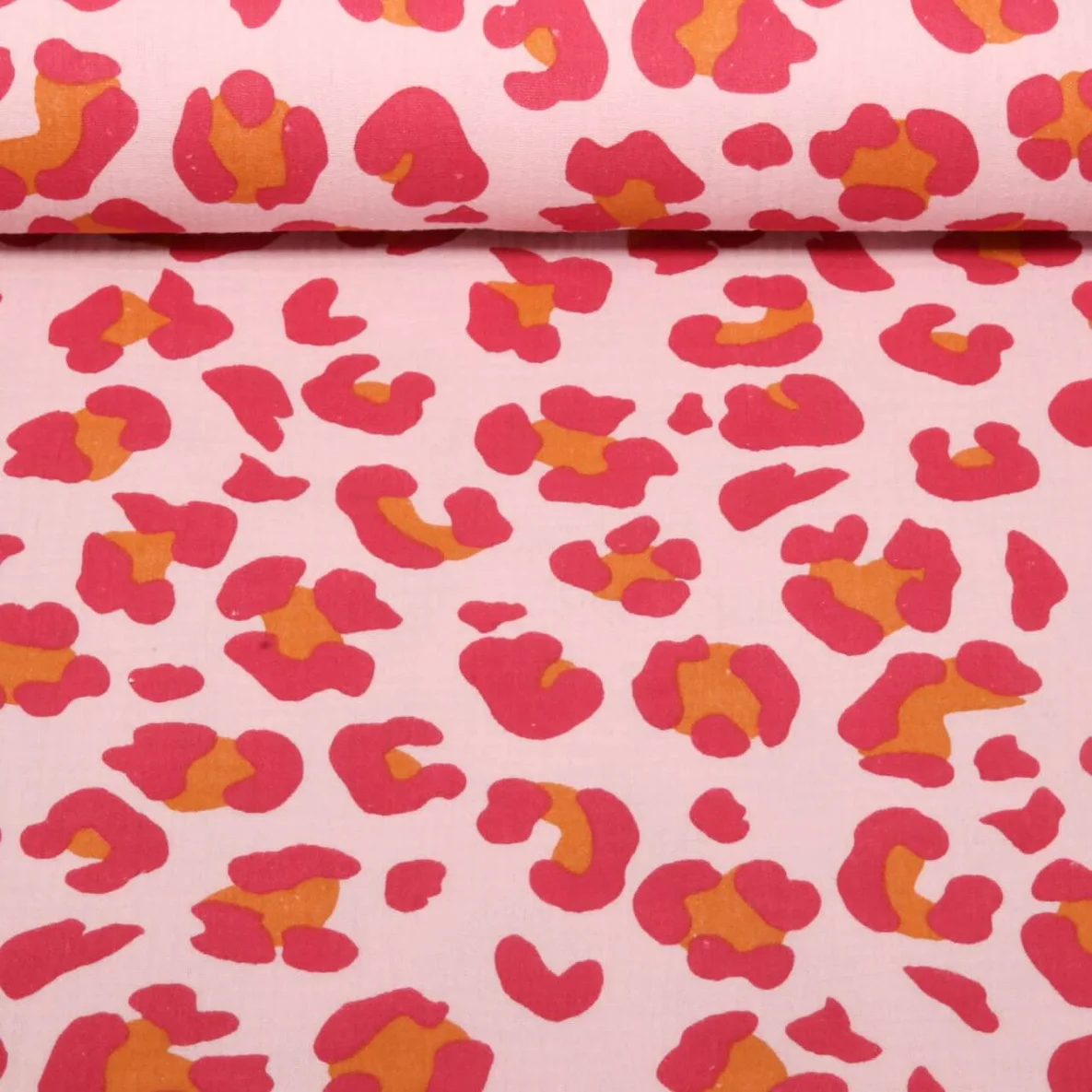 Baumwoll Musselin Double Gauze Leo Rosa