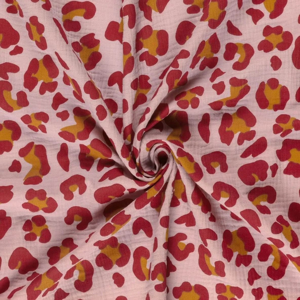 Baumwoll Musselin Double Gauze Leo Rosa