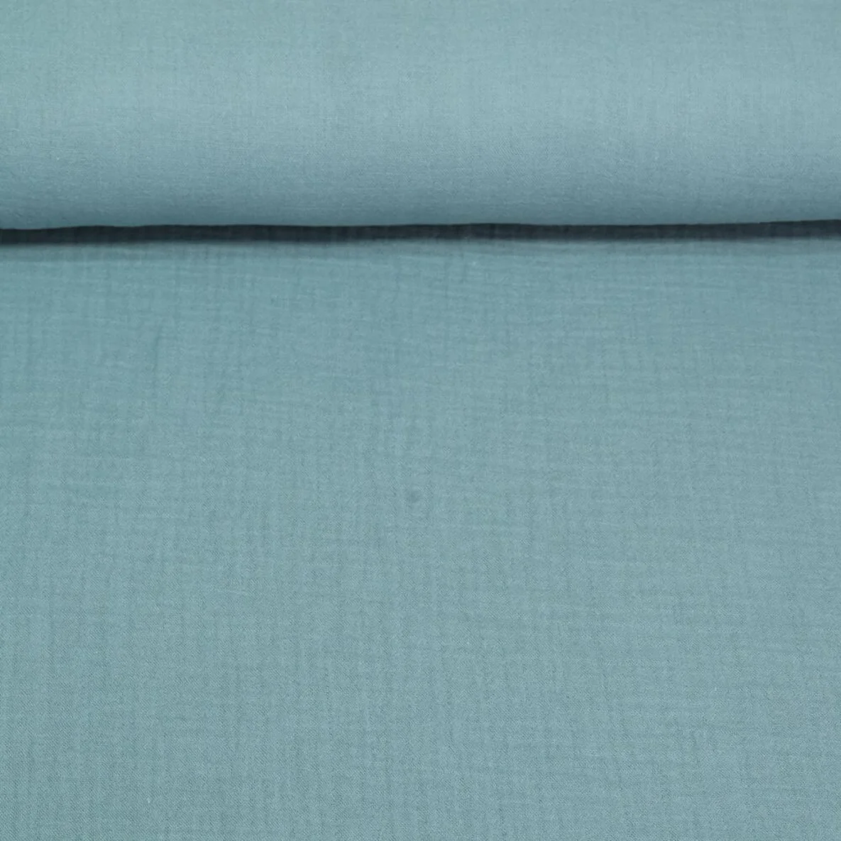 Baumwoll Musselin "Olivia" Aqua