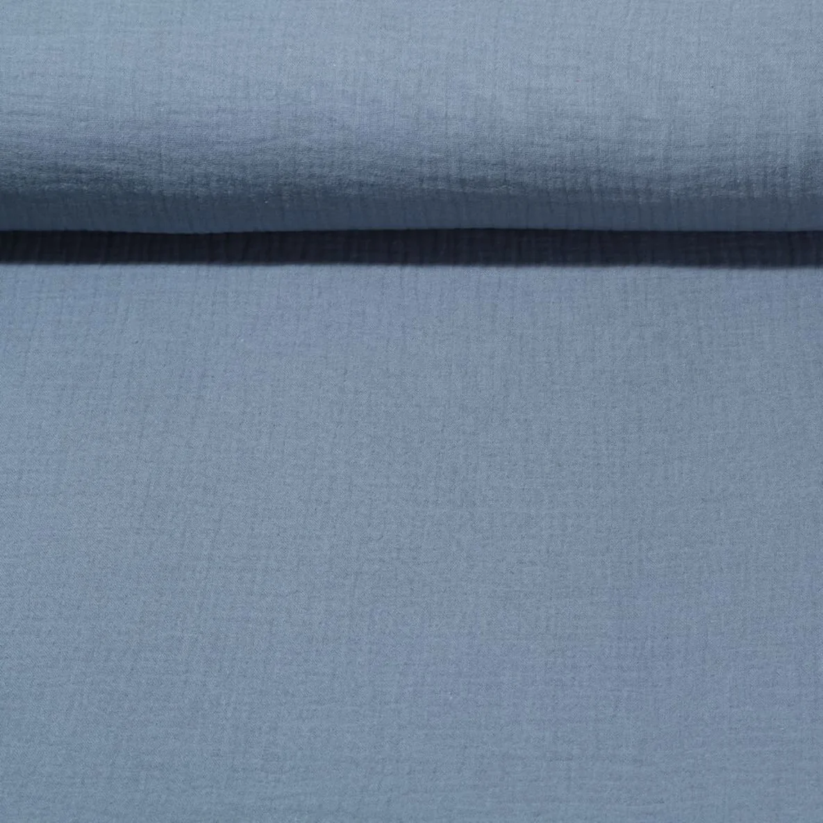 Baumwoll Musselin "Olivia" Blau