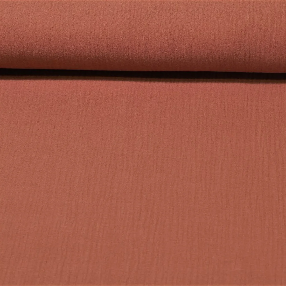 Baumwoll Musselin "Olivia" Braun