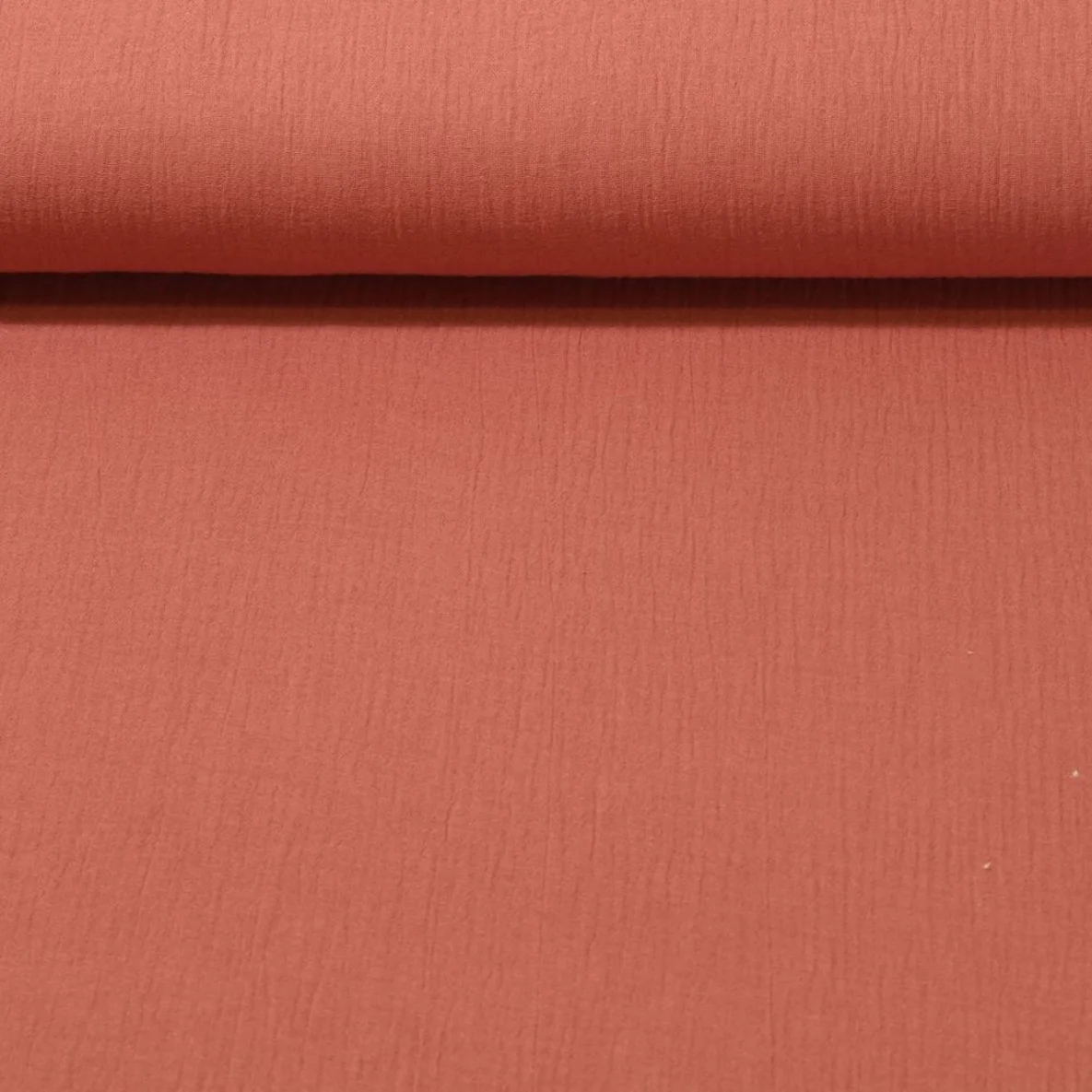 Baumwoll Musselin "Olivia" Dunkel Lachs