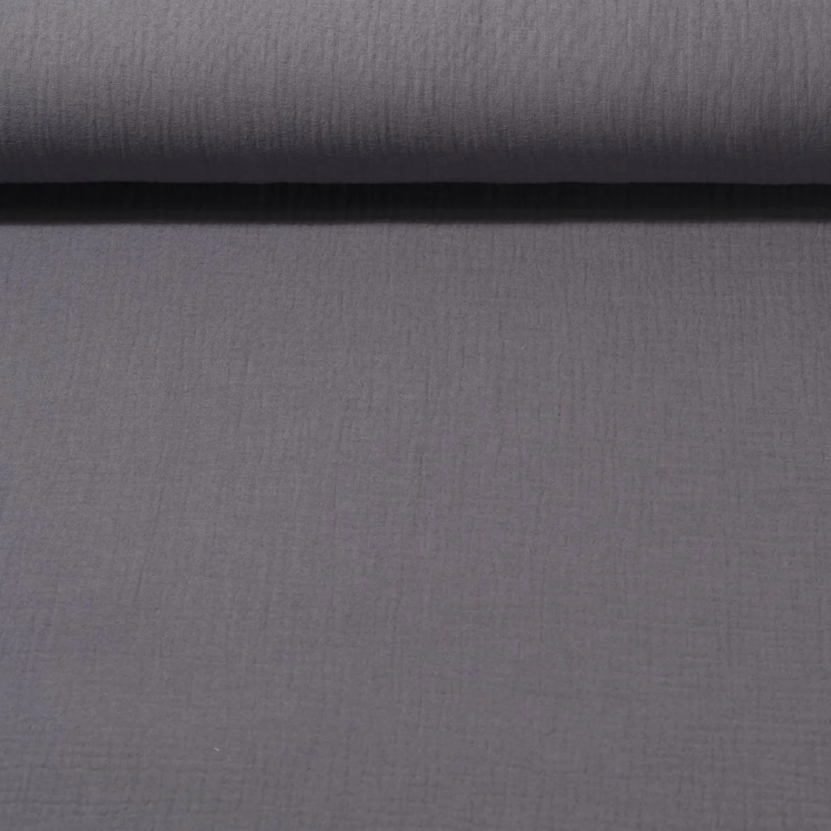 Baumwoll Musselin "Olivia" Dunkelgrau