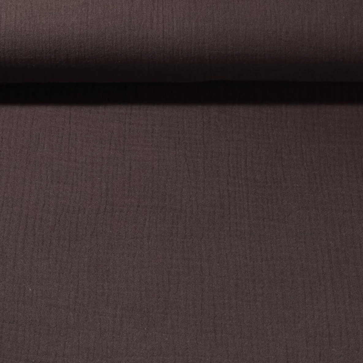 Baumwoll Musselin "Olivia" Espressobraun