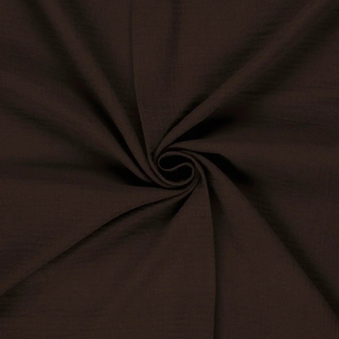Baumwoll Musselin "Olivia" Espressobraun