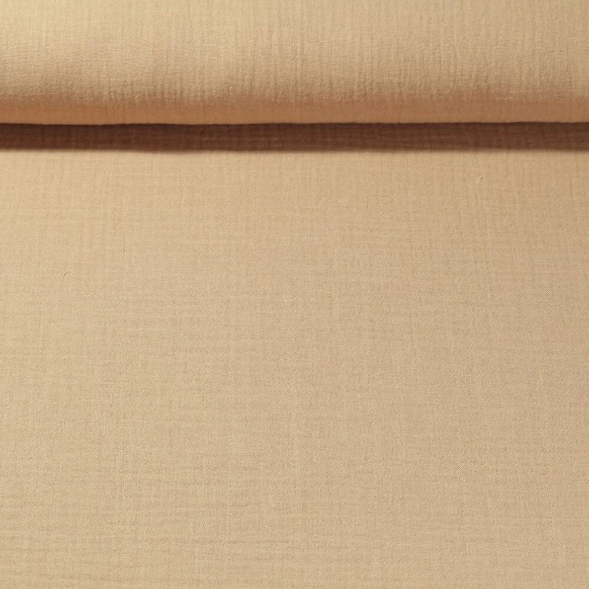 Baumwoll Musselin "Olivia" Gelbes Beige